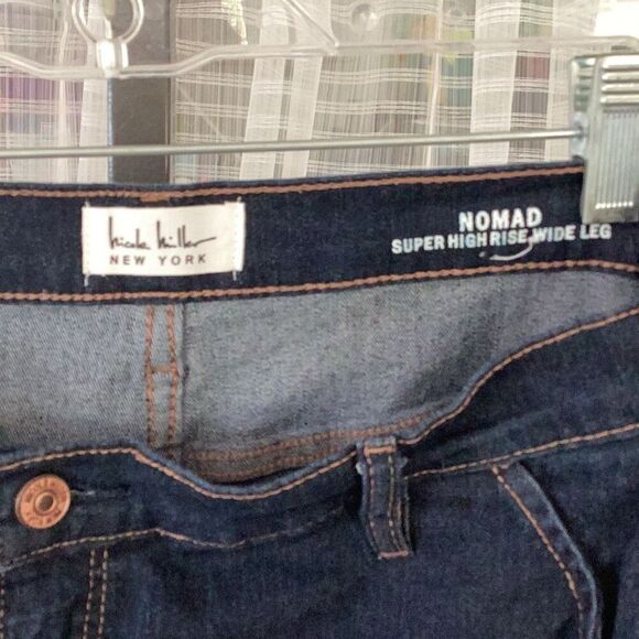 Nicole Miller Nomad Super High Waisted Wide Leg Jeans Women’s 12 - Picture 5 of 8